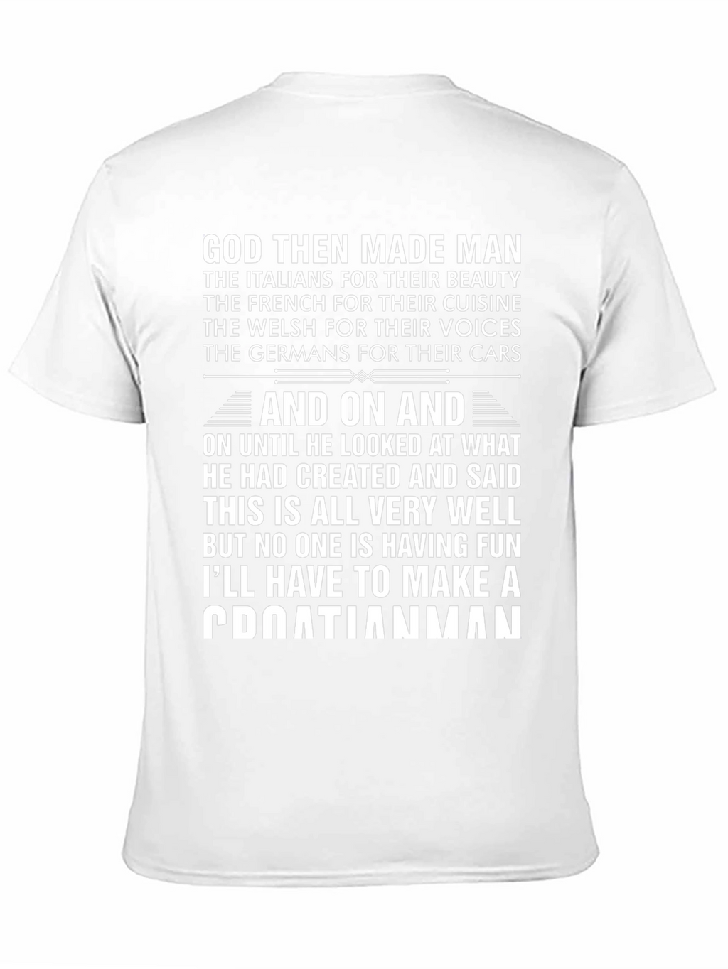 Funny Croatian Man T-Shirt