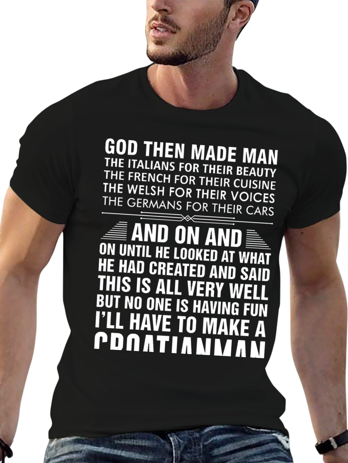 Funny Croatian Man T-Shirt