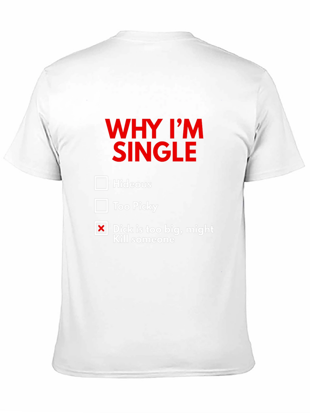Funny Single Graphic T-Shirt