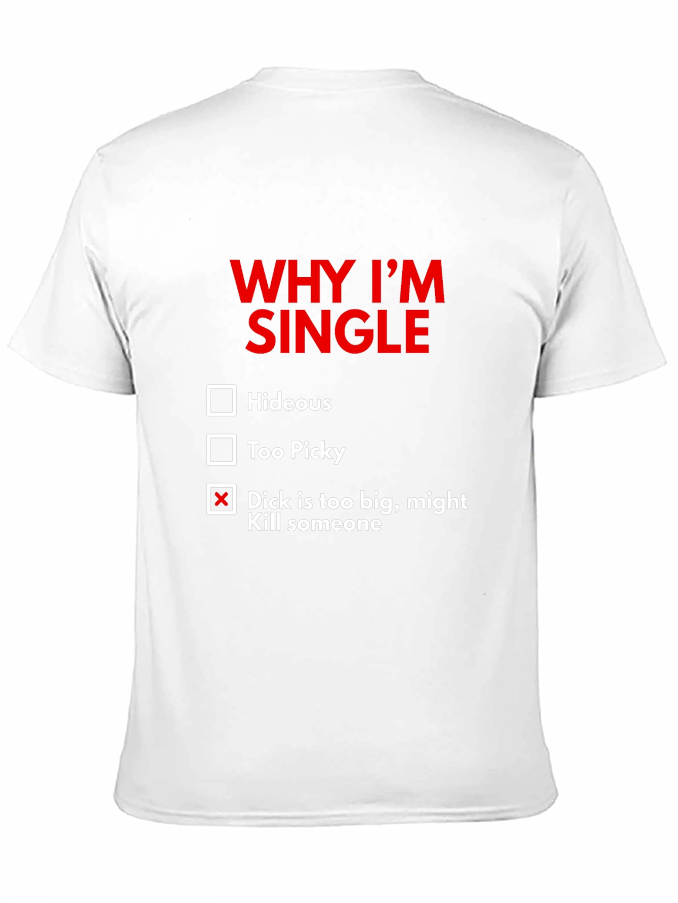 Funny Single Graphic T-Shirt