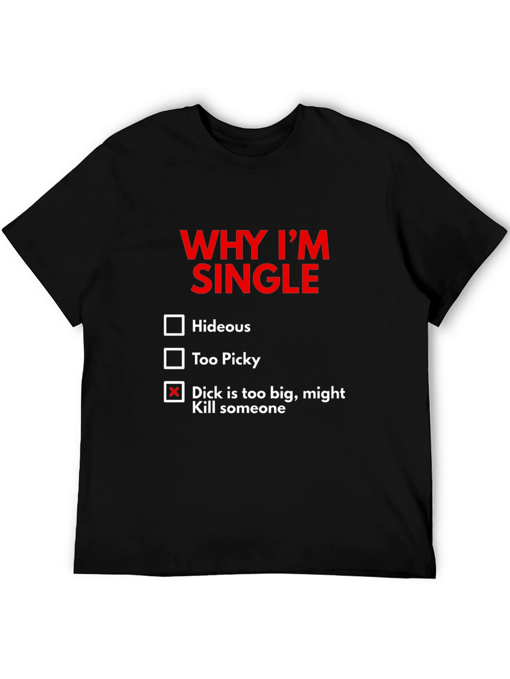 Funny Single Graphic T-Shirt