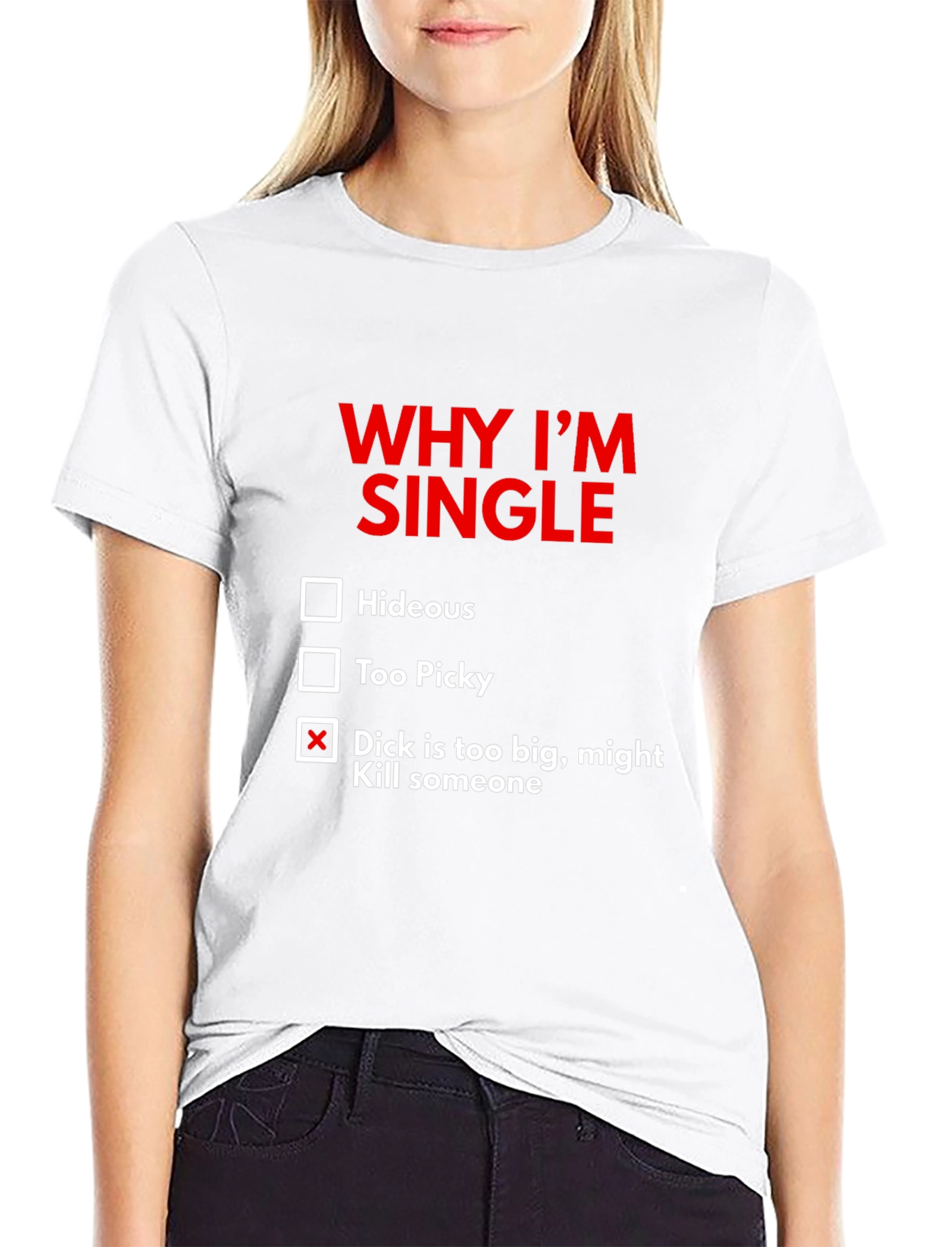 Funny Single Graphic T-Shirt