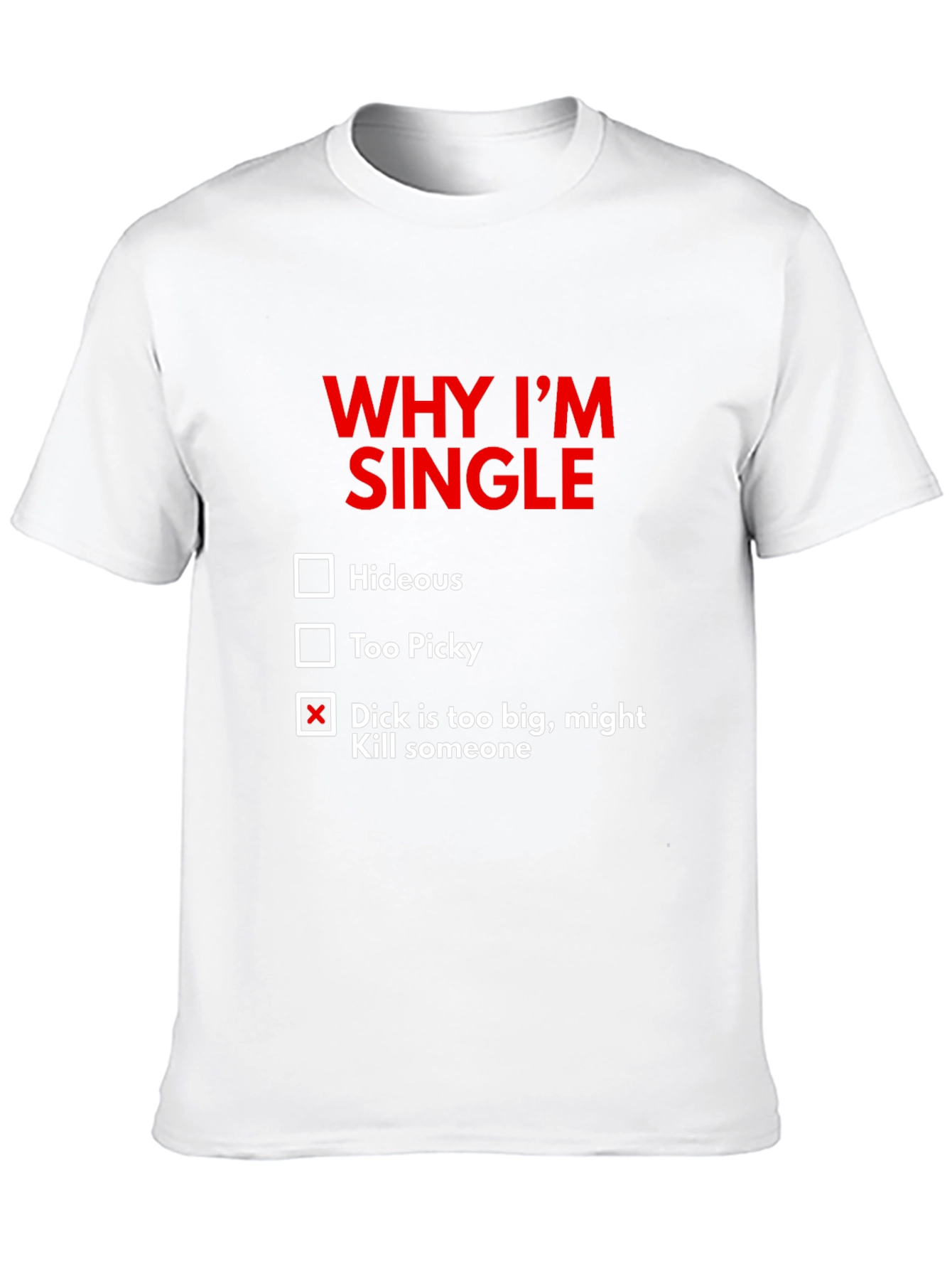 Funny Single Graphic T-Shirt