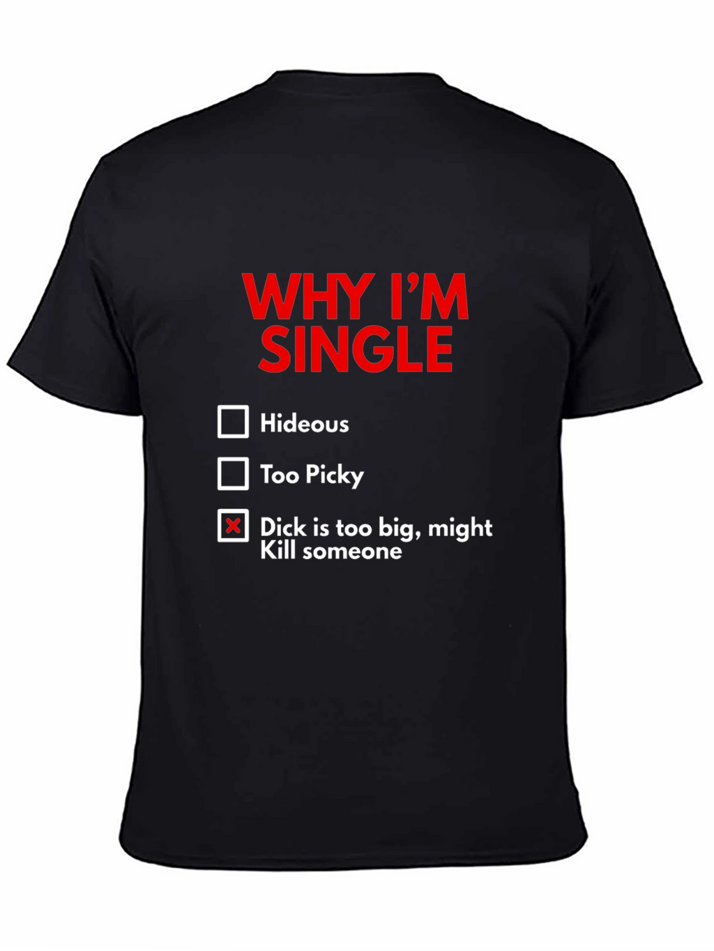 Funny Single Graphic T-Shirt