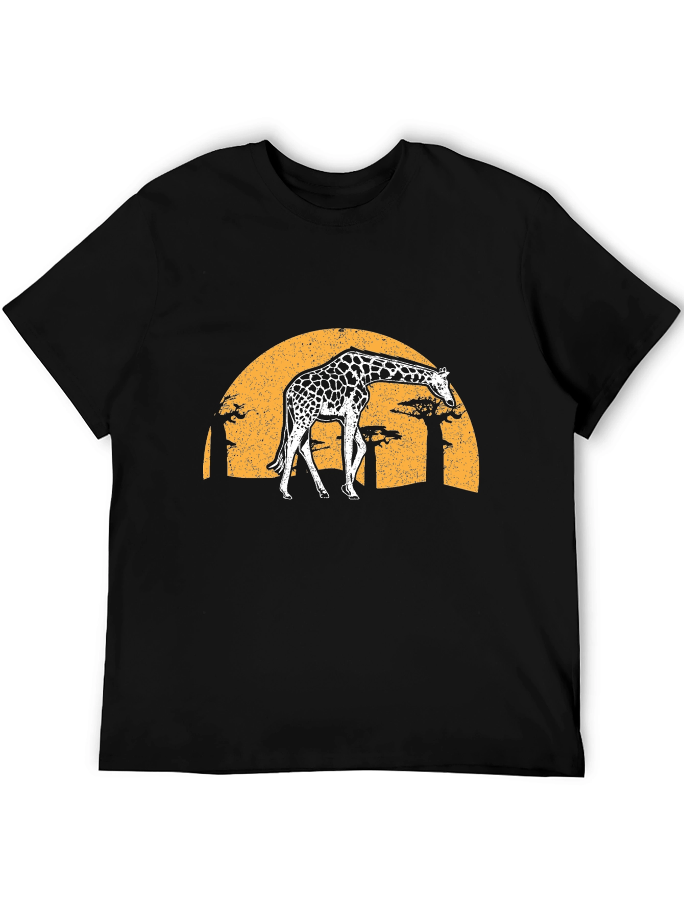 Giraffe Sunset Graphic Tee