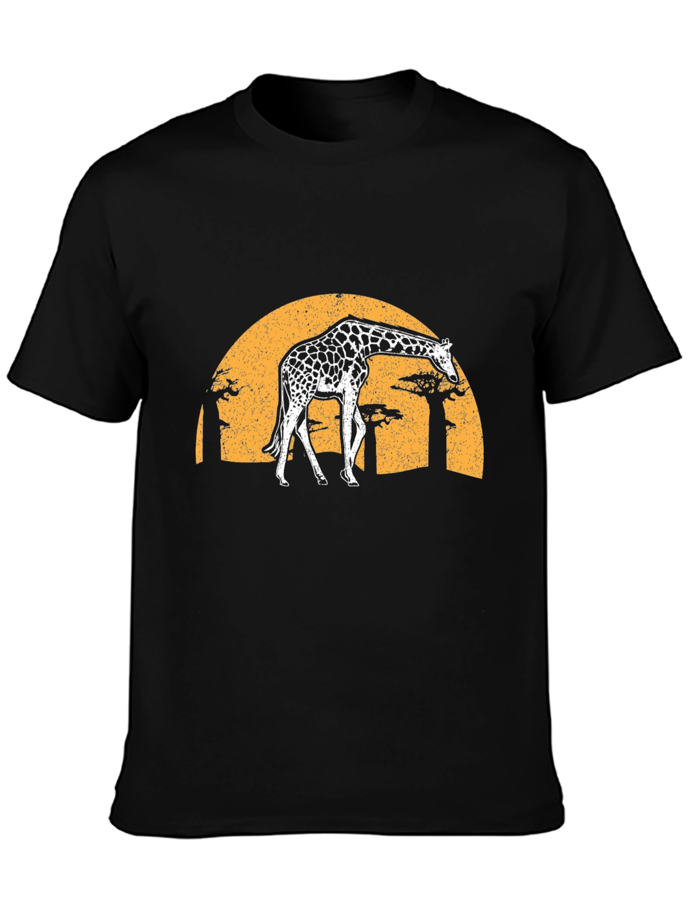 Giraffe Sunset Graphic Tee