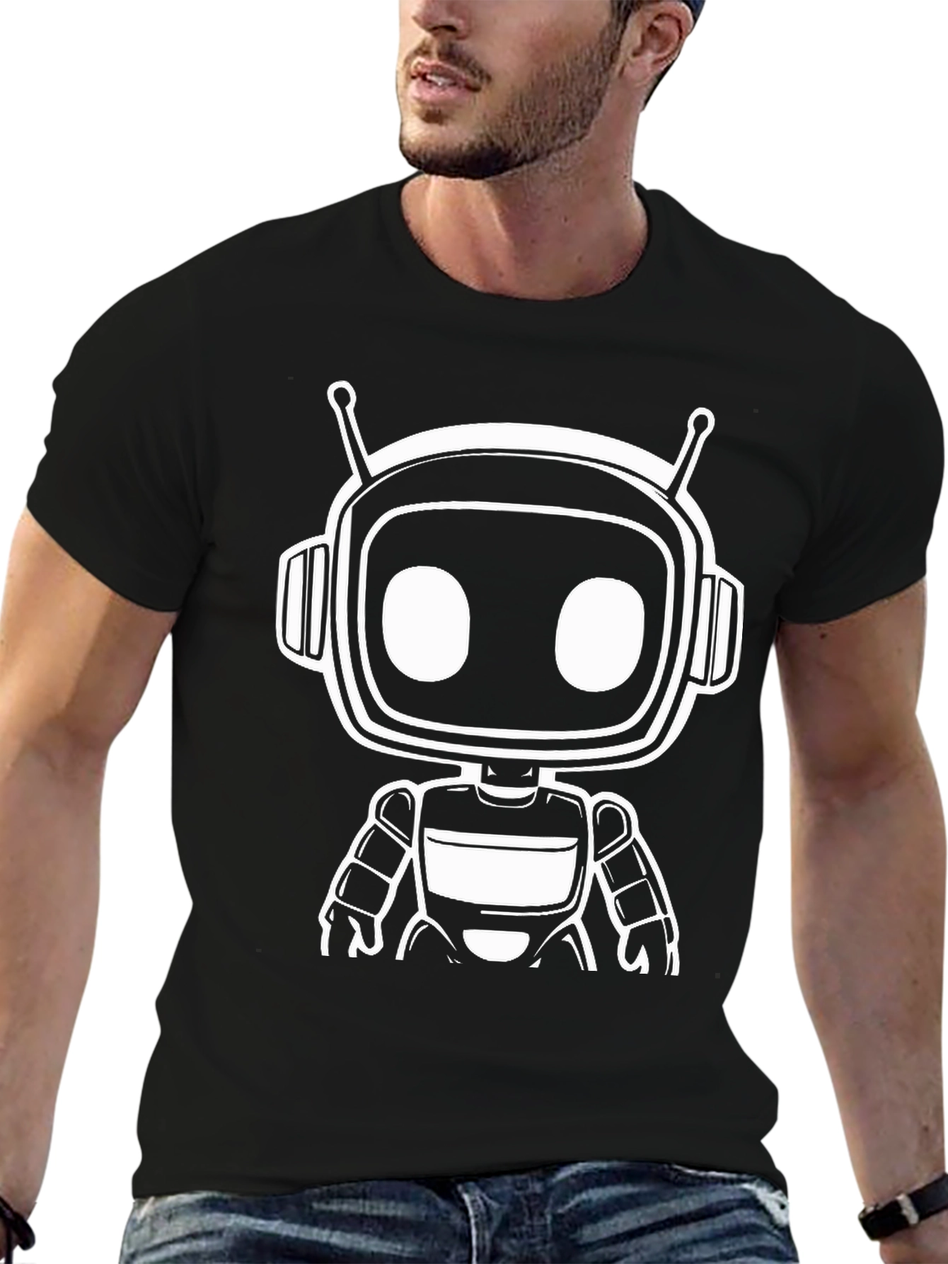 Robot Graphic Tee - Cool Sci-Fi Shirt