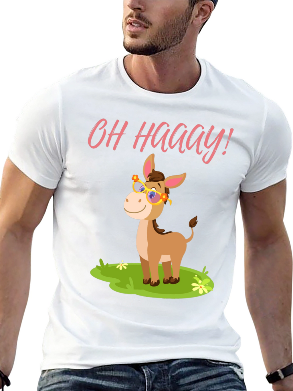 Funny Donkey T-Shirt - Oh Haaay!