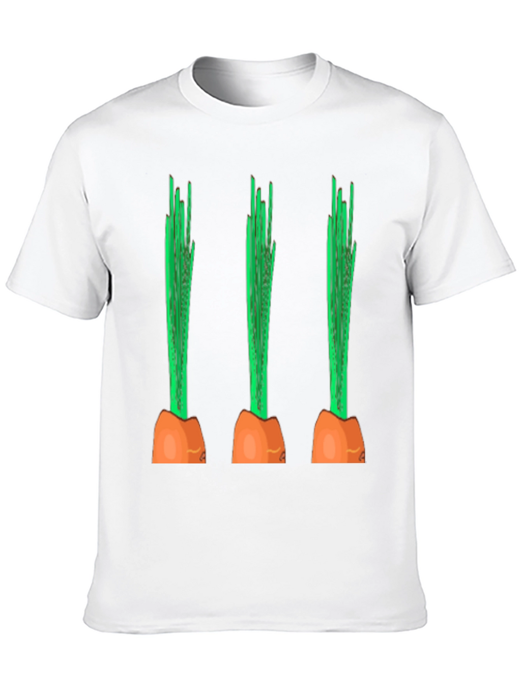 Funny Carrot Graphic Tee - Black Cotton Casual Shirt
