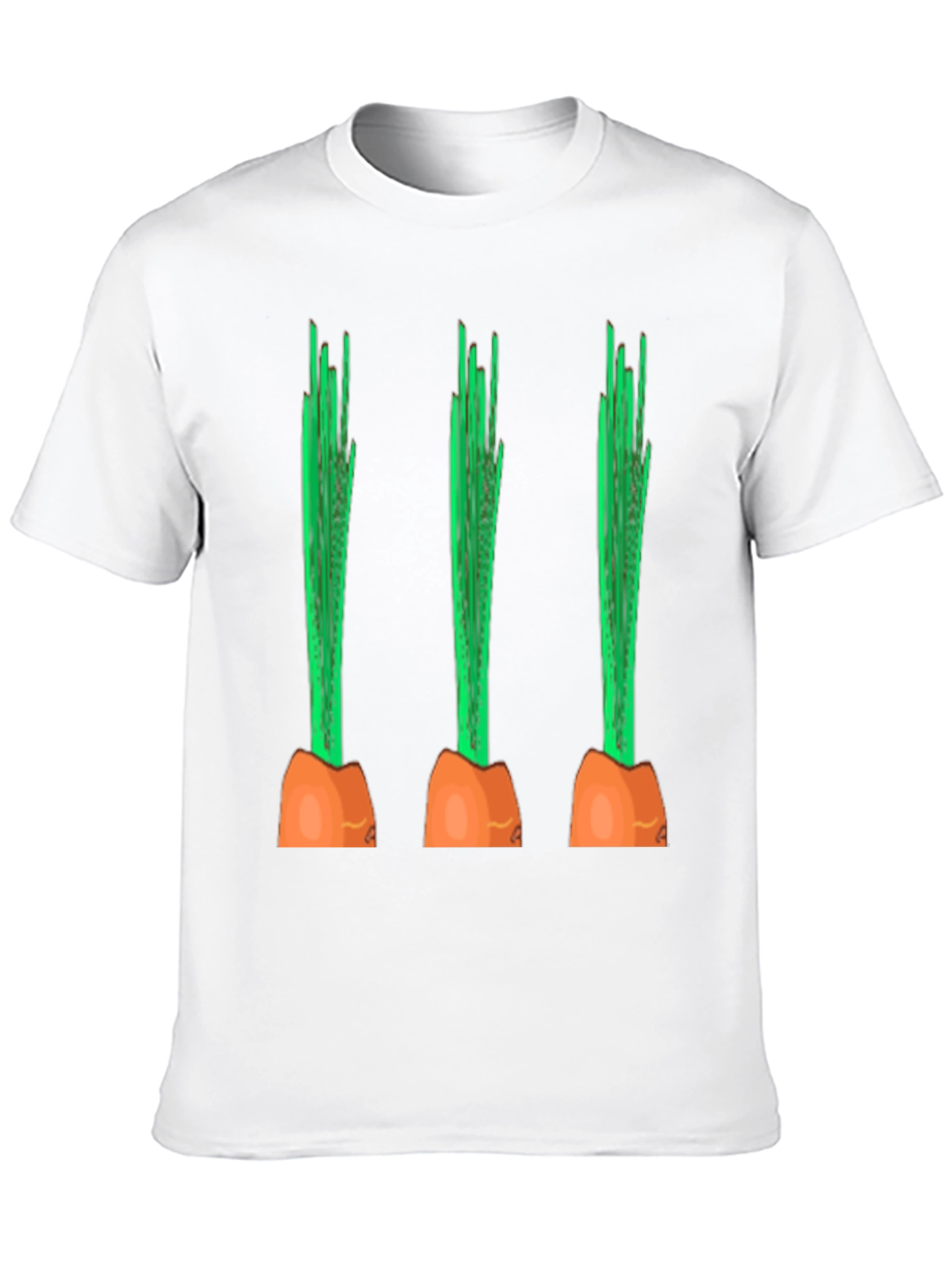Funny Carrot Graphic Tee - Black Cotton Casual Shirt