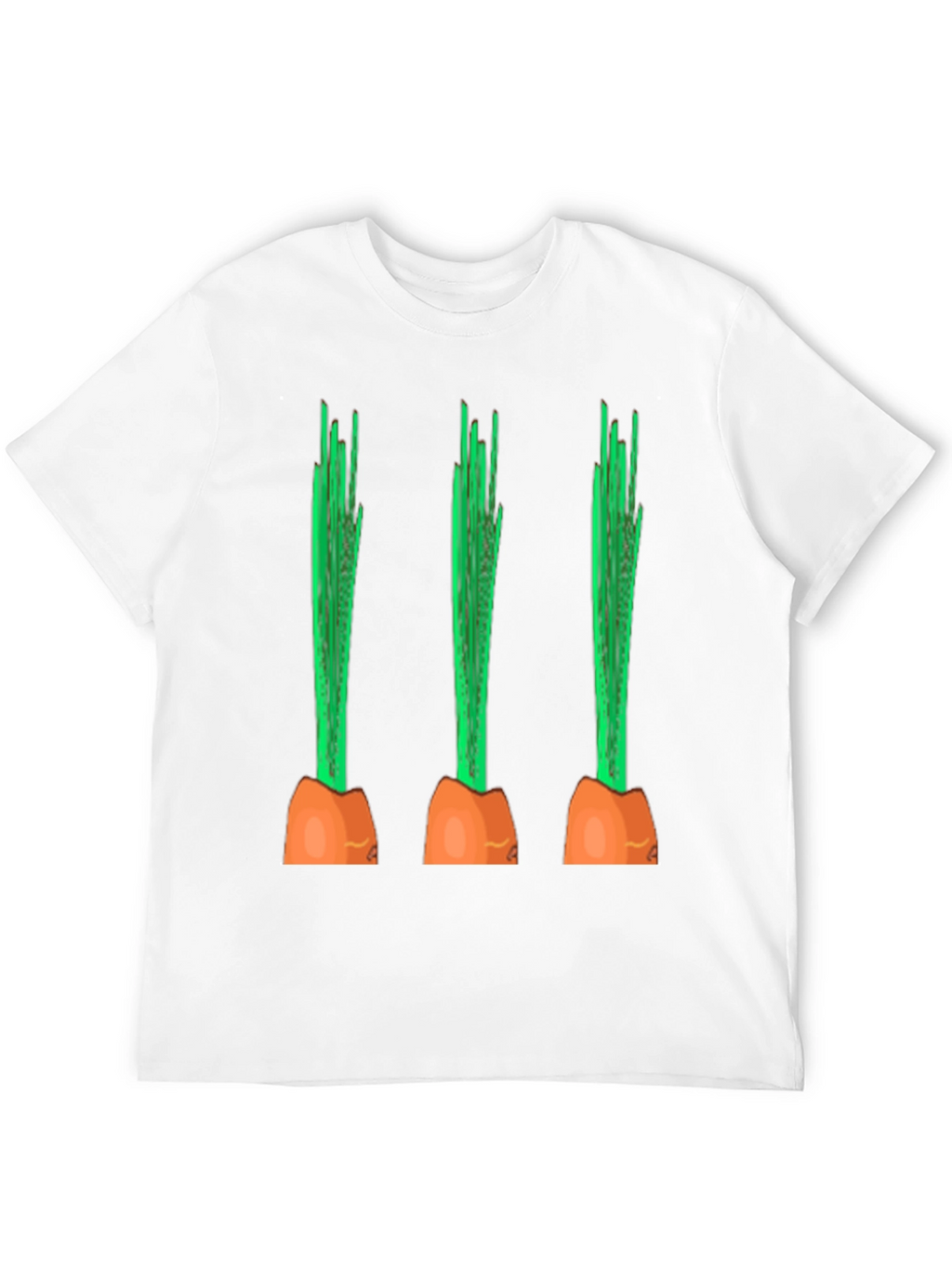Funny Carrot Graphic Tee - Black Cotton Casual Shirt