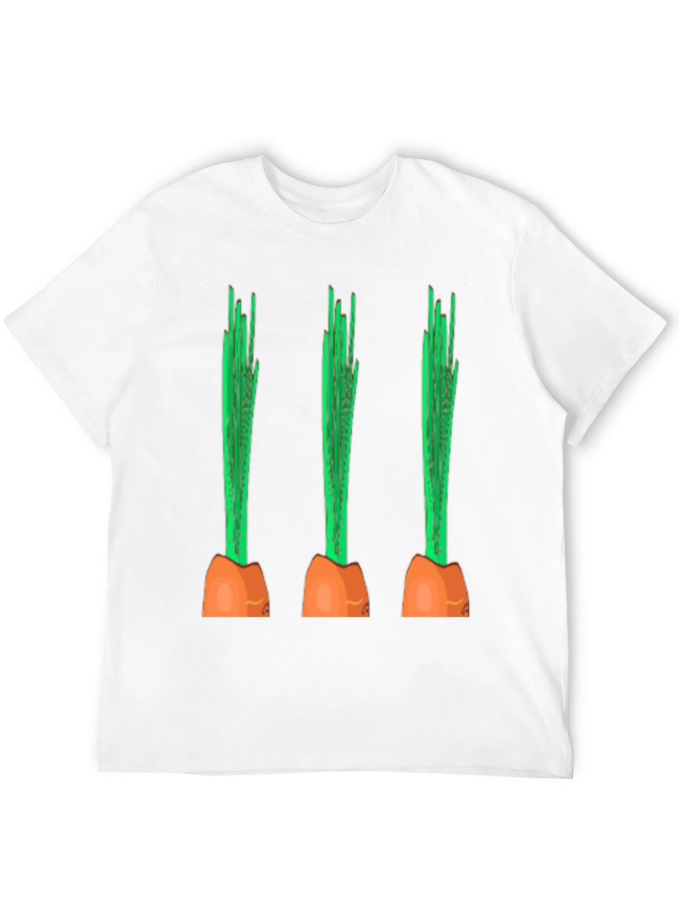 Funny Carrot Graphic Tee - Black Cotton Casual Shirt