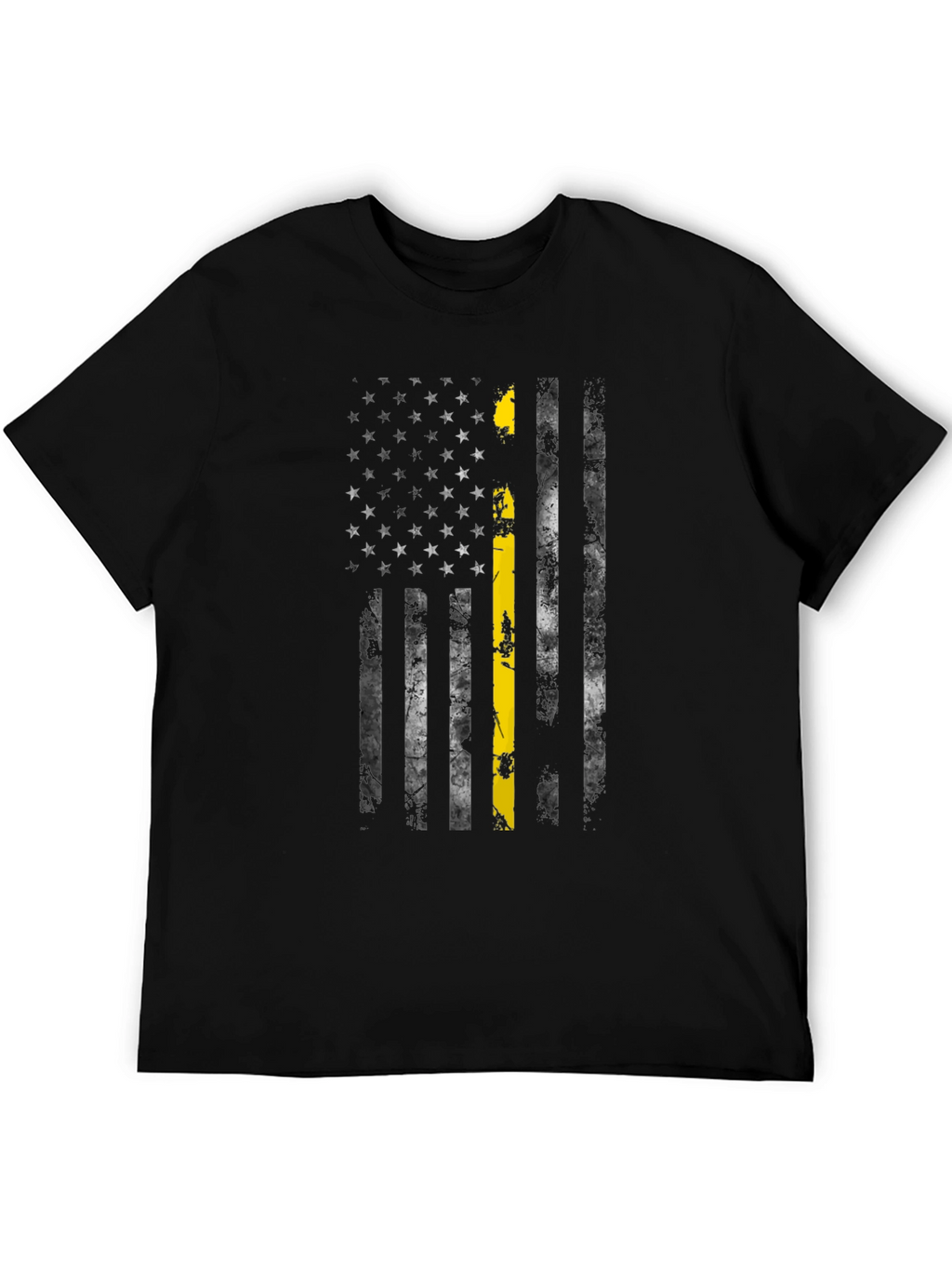 Thin Yellow Line American Flag T-Shirt