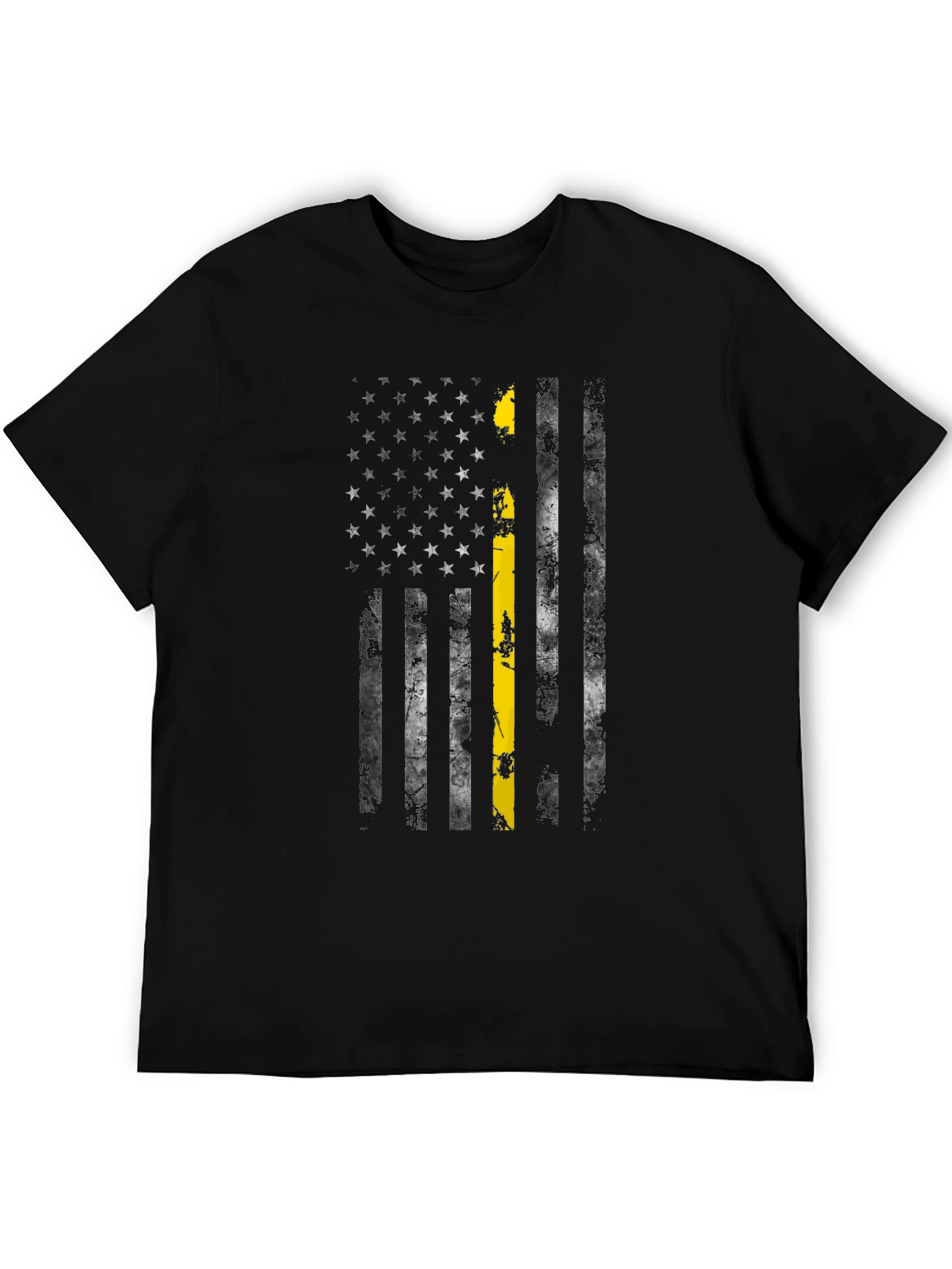 Thin Yellow Line American Flag T-Shirt
