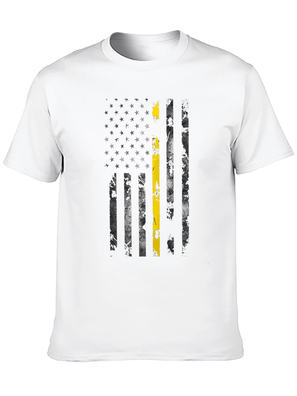 Thin Yellow Line American Flag T-Shirt
