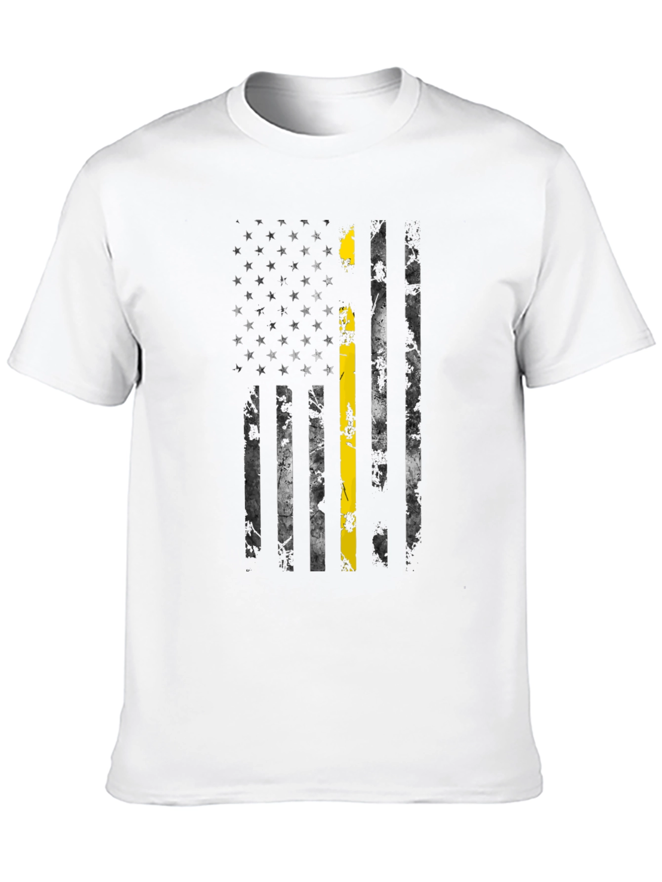 Thin Yellow Line American Flag T-Shirt