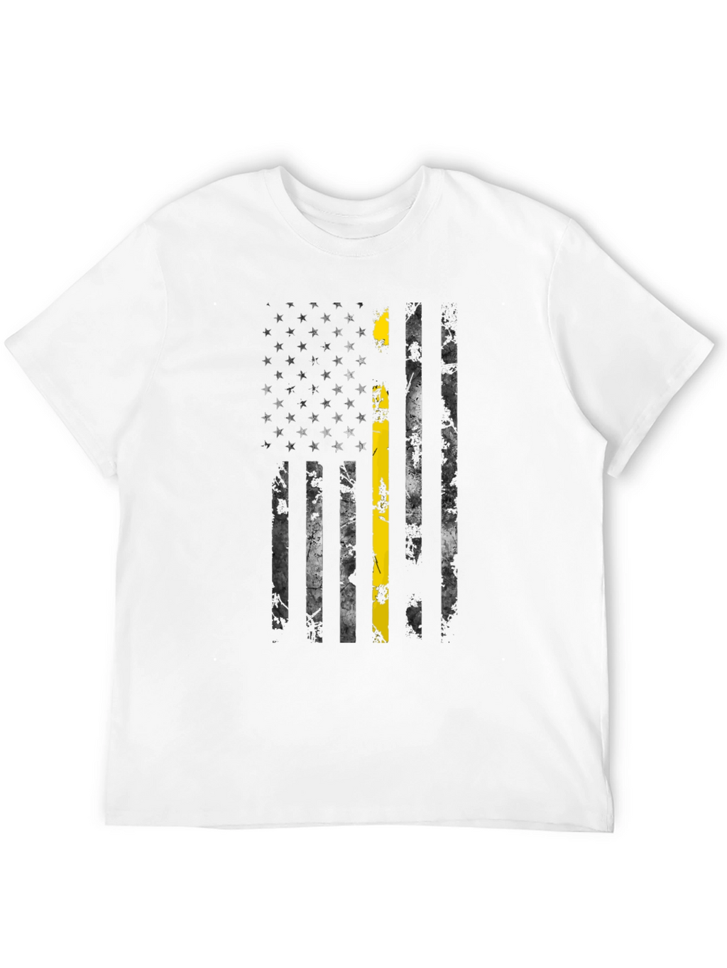 Thin Yellow Line American Flag T-Shirt