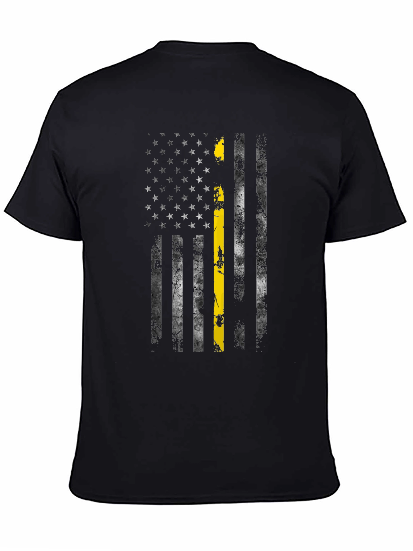 Thin Yellow Line American Flag T-Shirt