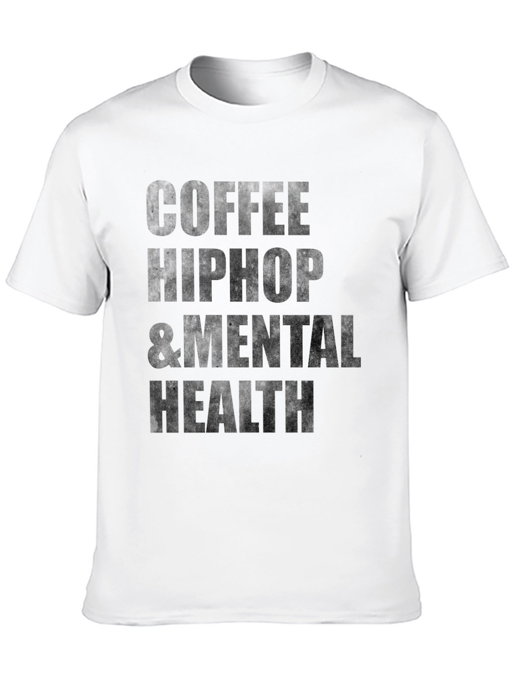 Coffee Hip Hop & Mental Health Black T-Shirt