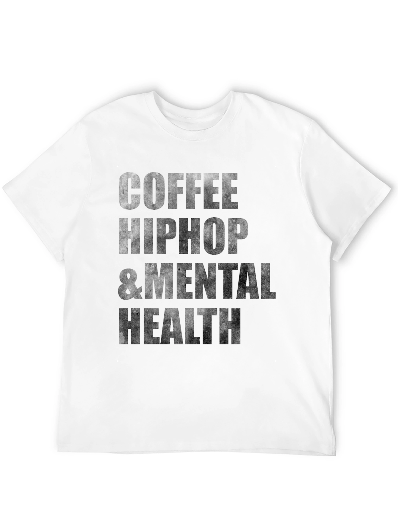 Coffee Hip Hop & Mental Health Black T-Shirt