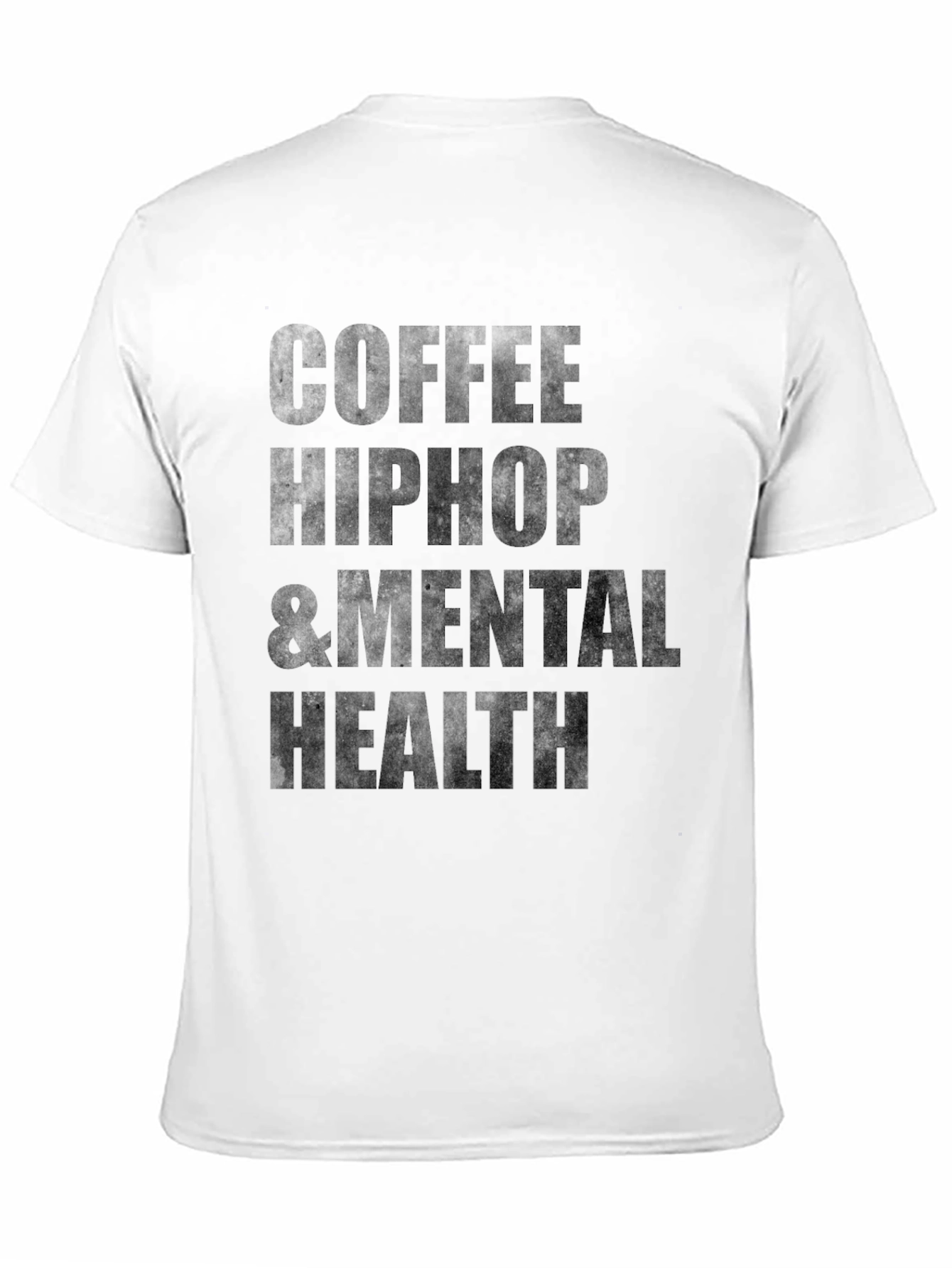 Coffee Hip Hop & Mental Health Black T-Shirt