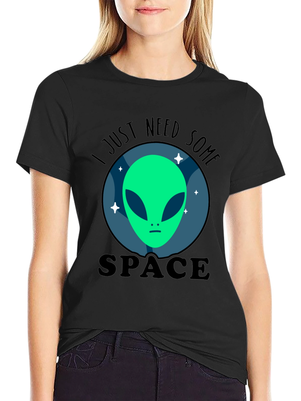 I Just Need Some Space Alien Graphic T-Shirt