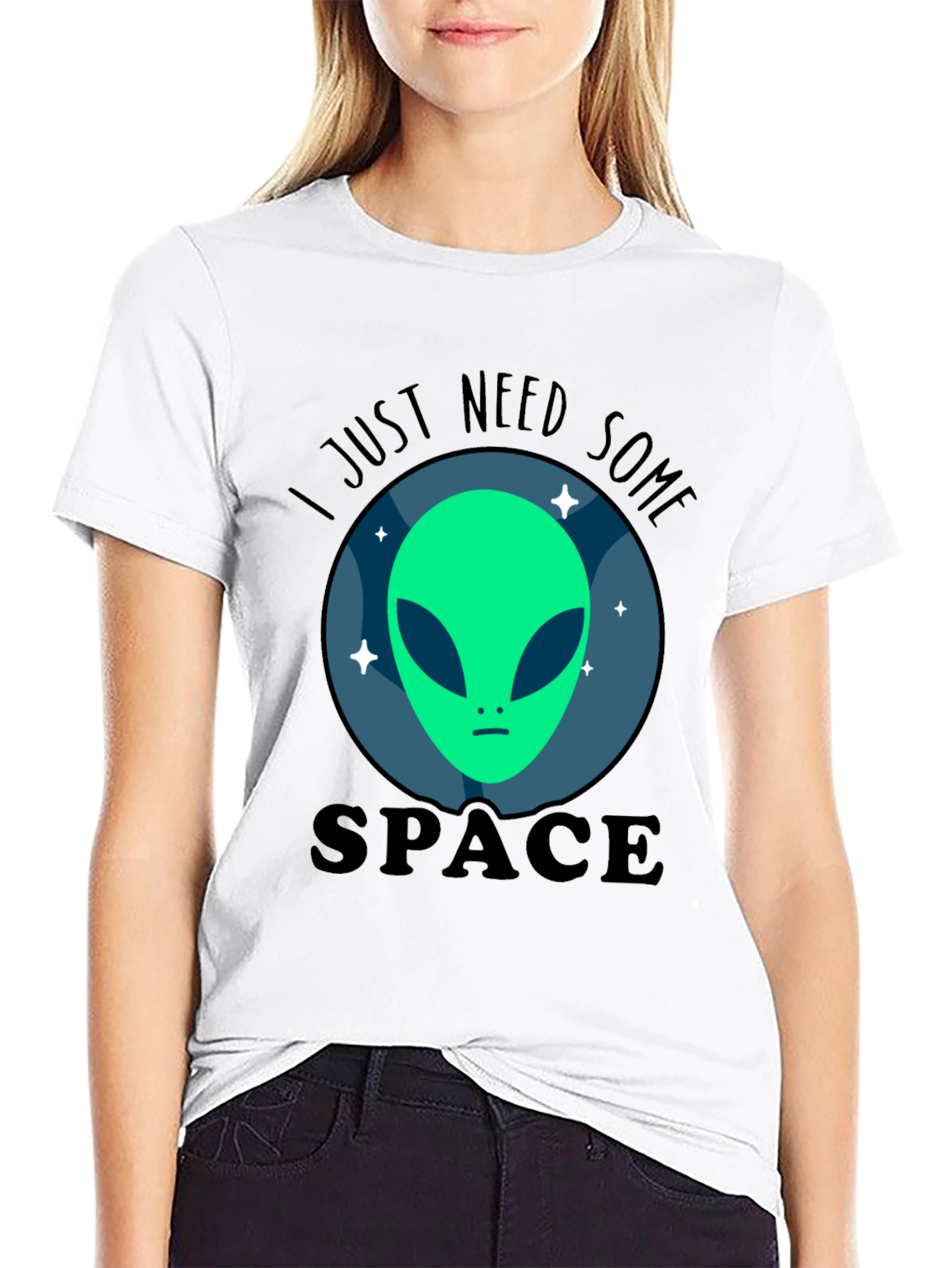 I Just Need Some Space Alien Graphic T-Shirt
