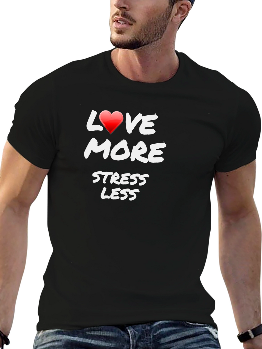 Love More Stress Less Graphic Tee