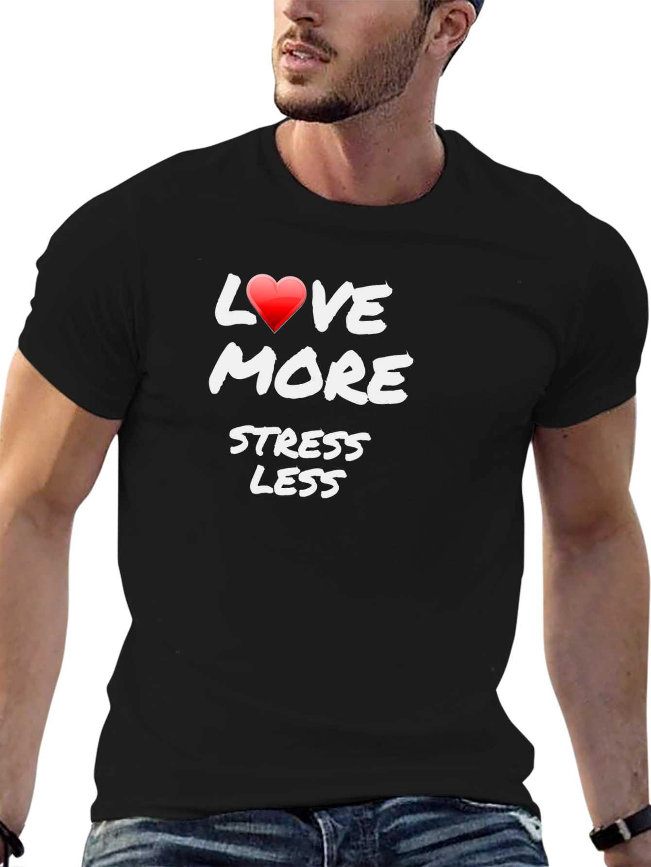 Love More Stress Less Graphic Tee