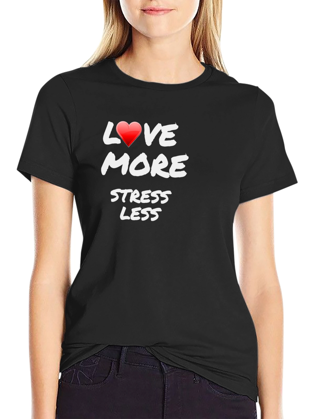 Love More Stress Less Graphic Tee