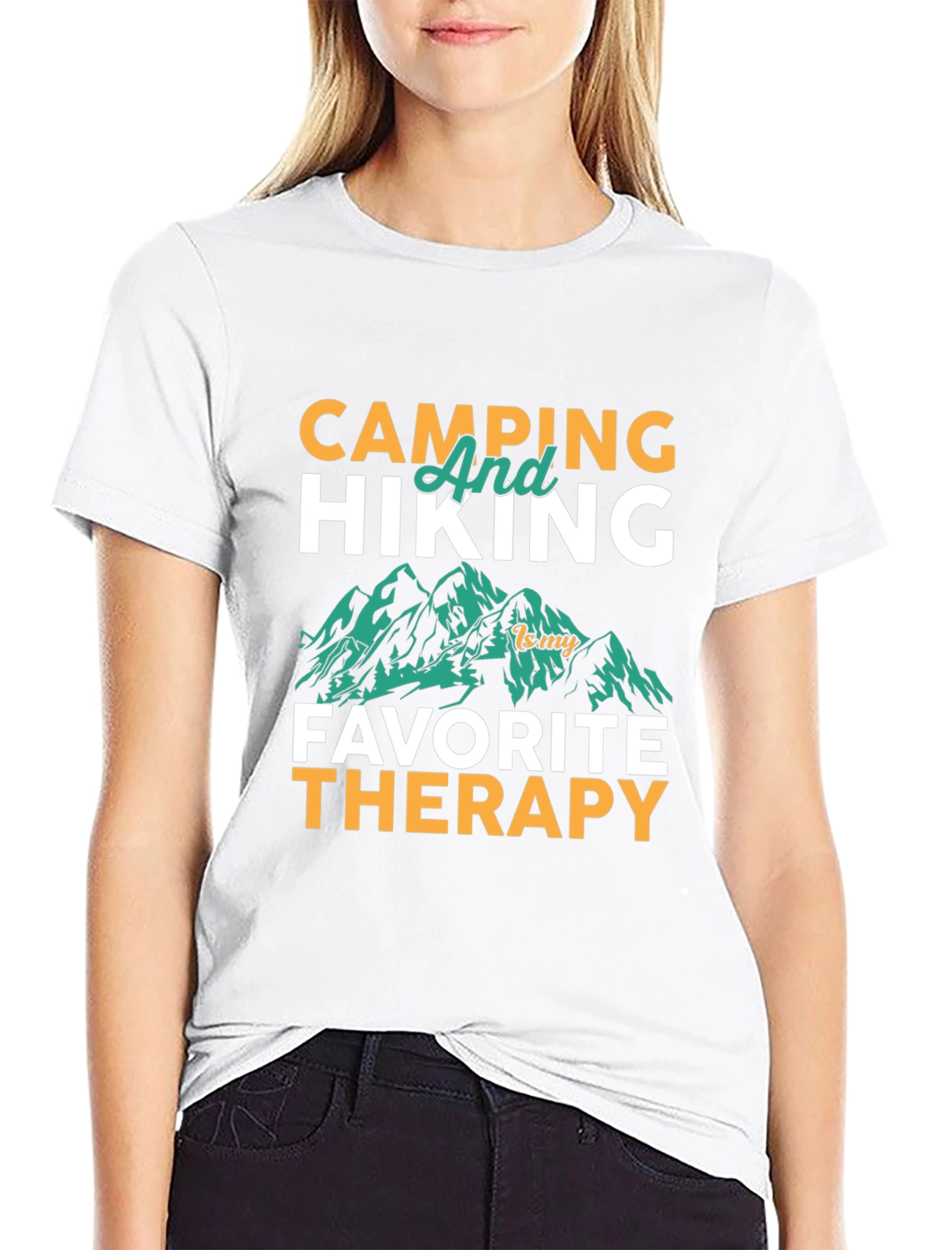 Camping & Hiking Therapy Graphic Tee