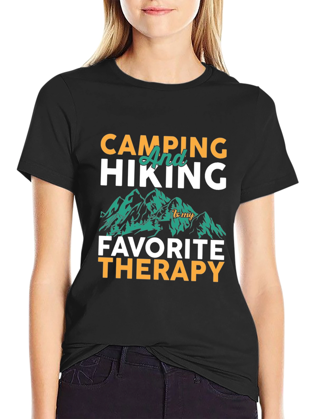 Camping & Hiking Therapy Graphic Tee