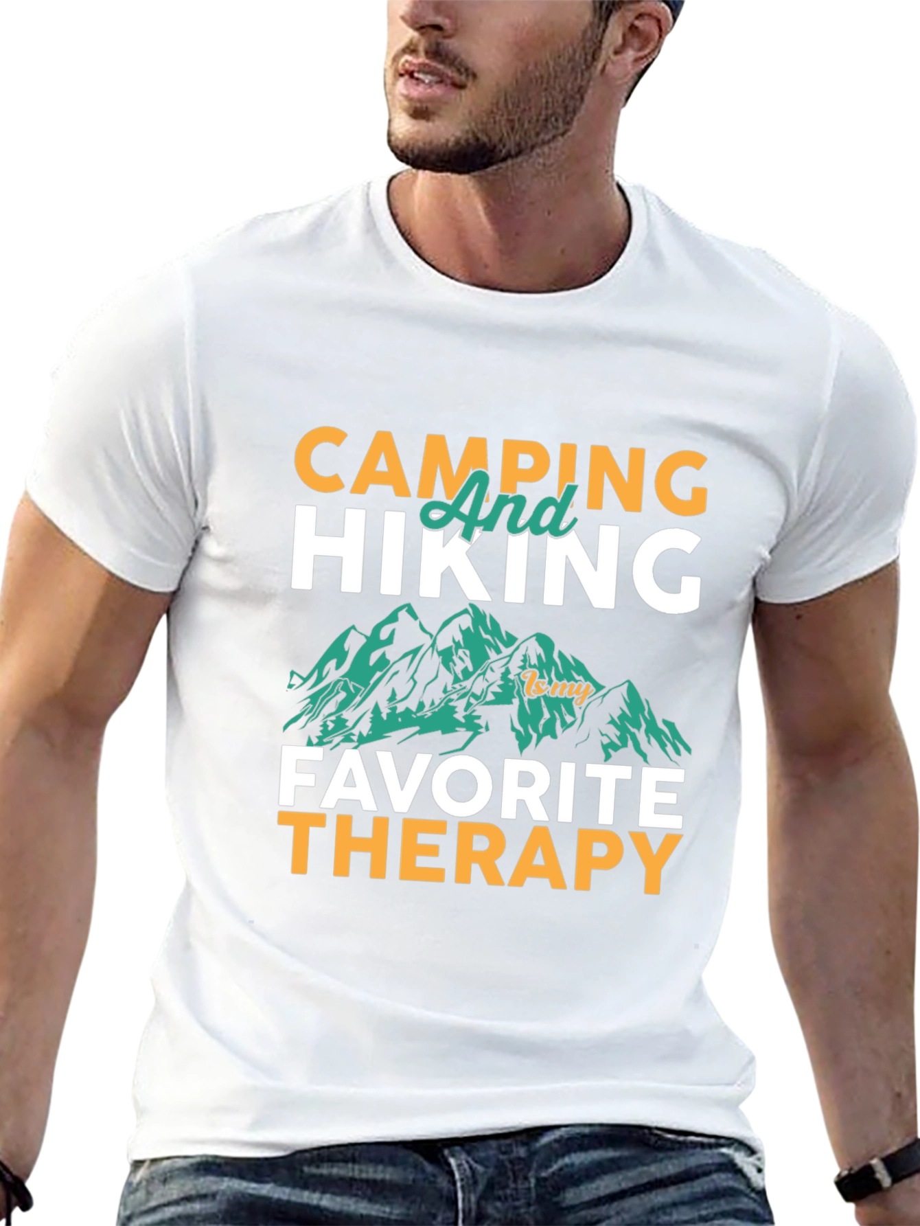 Camping & Hiking Therapy Graphic Tee