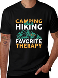 Camping & Hiking Therapy Graphic Tee