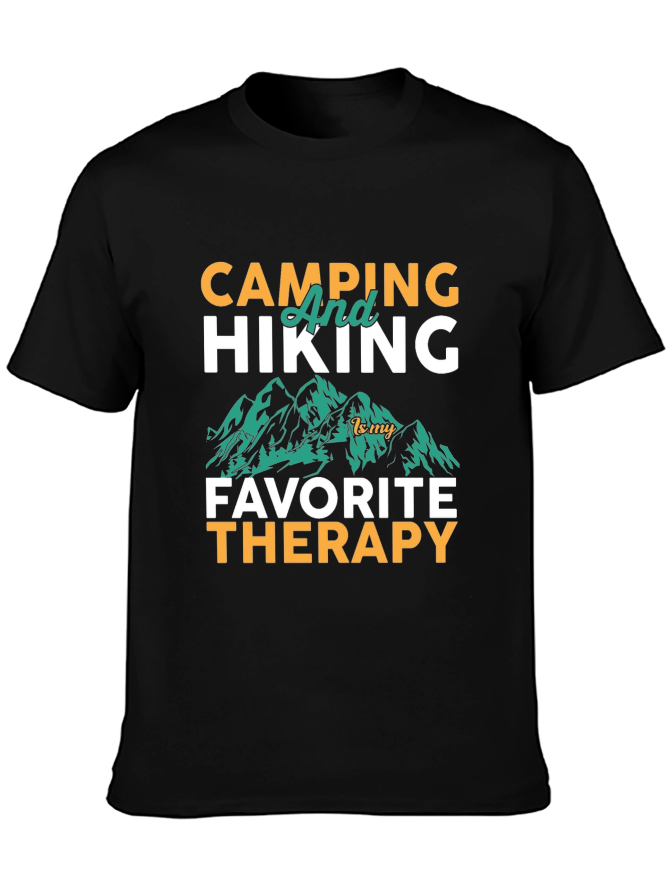 Camping & Hiking Therapy Graphic Tee
