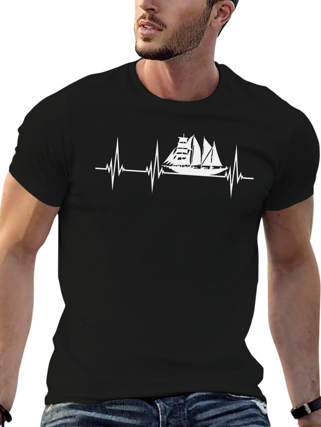 Sailboat Heartbeat T-Shirt