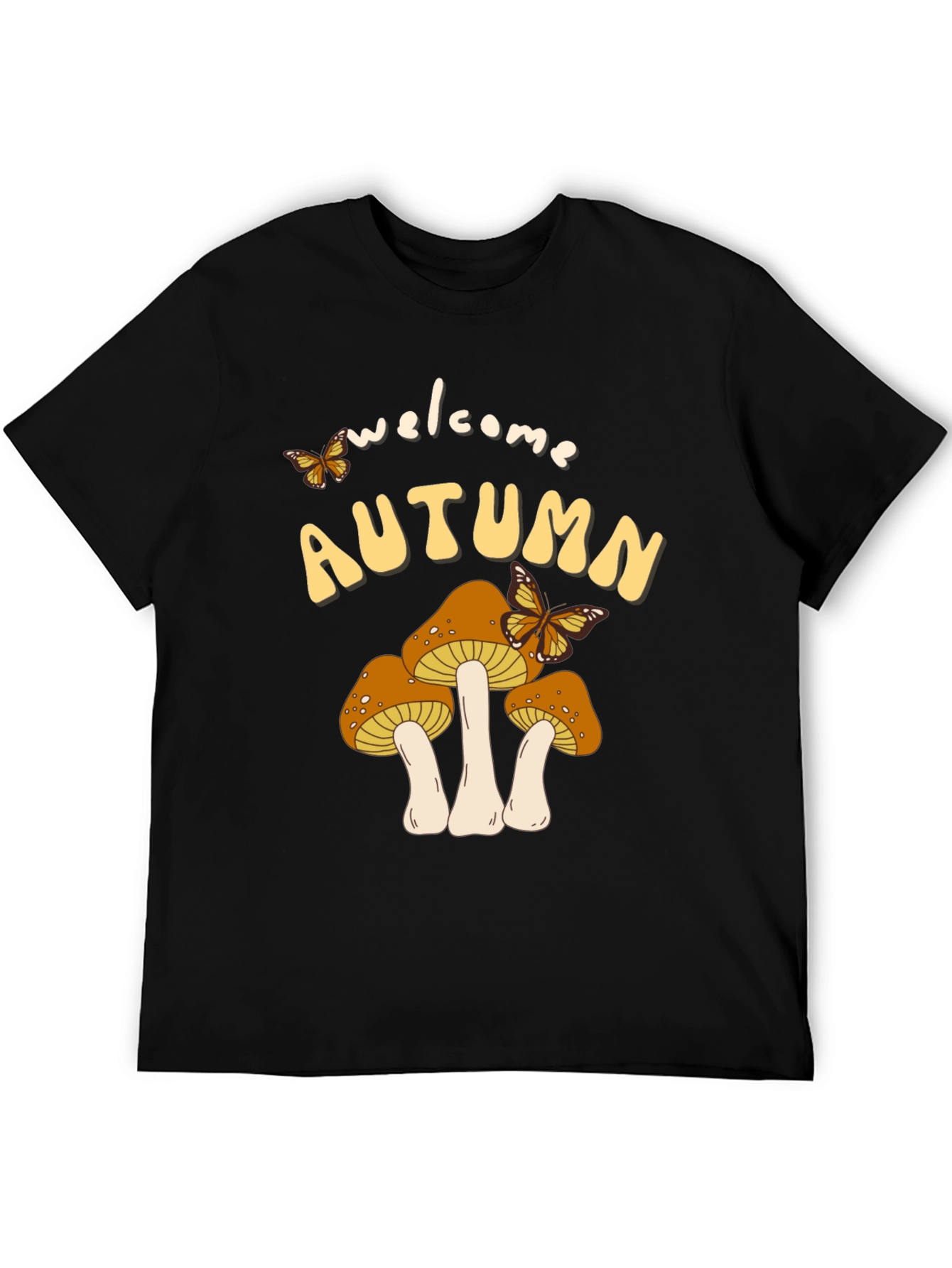 Welcome Autumn Mushroom Graphic Tee