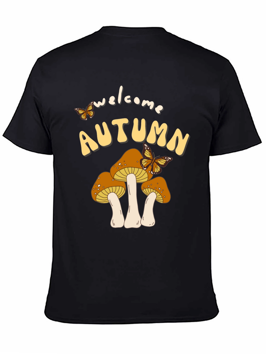 Welcome Autumn Mushroom Graphic Tee