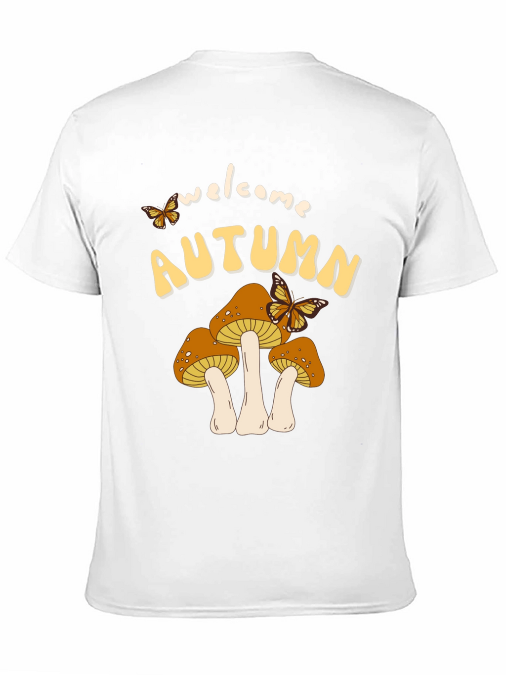 Welcome Autumn Mushroom Graphic Tee