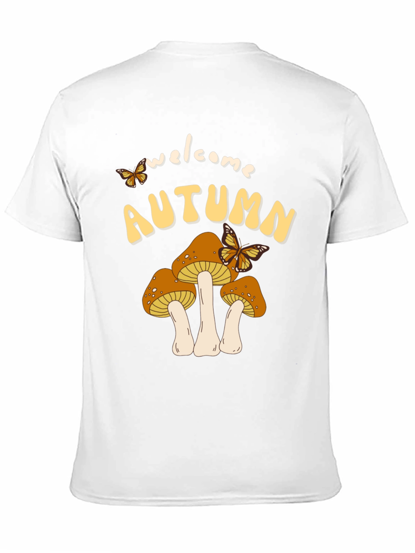 Welcome Autumn Mushroom Graphic Tee