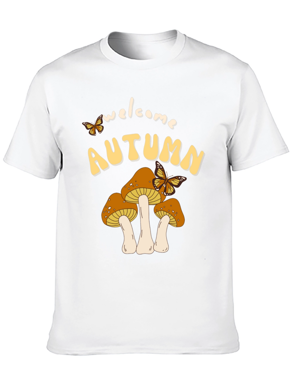 Welcome Autumn Mushroom Graphic Tee