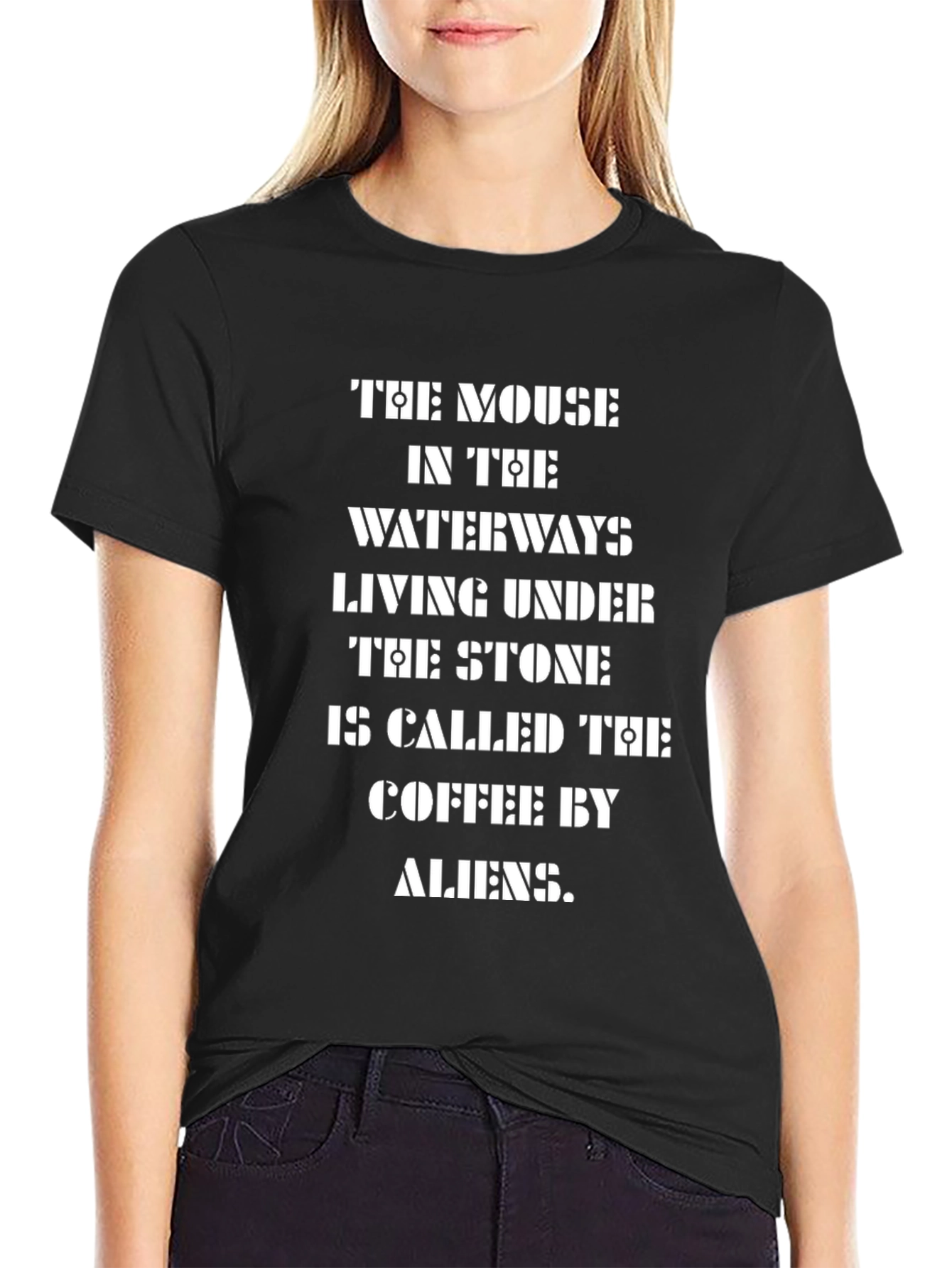 Mouse Waterways Coffee Alien T-Shirt