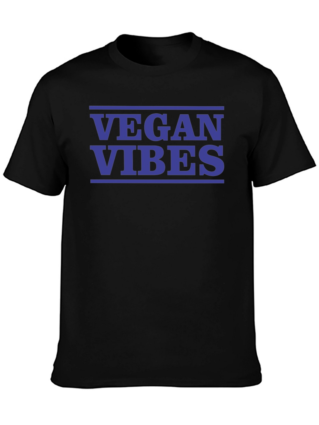 Vegan Vibes Black Graphic T-Shirt