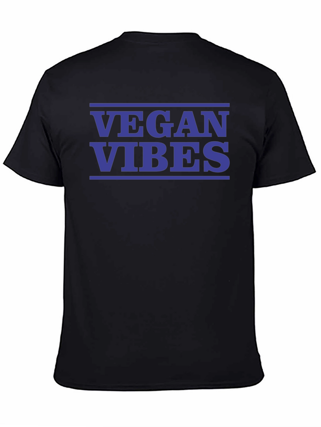 Vegan Vibes Black Graphic T-Shirt