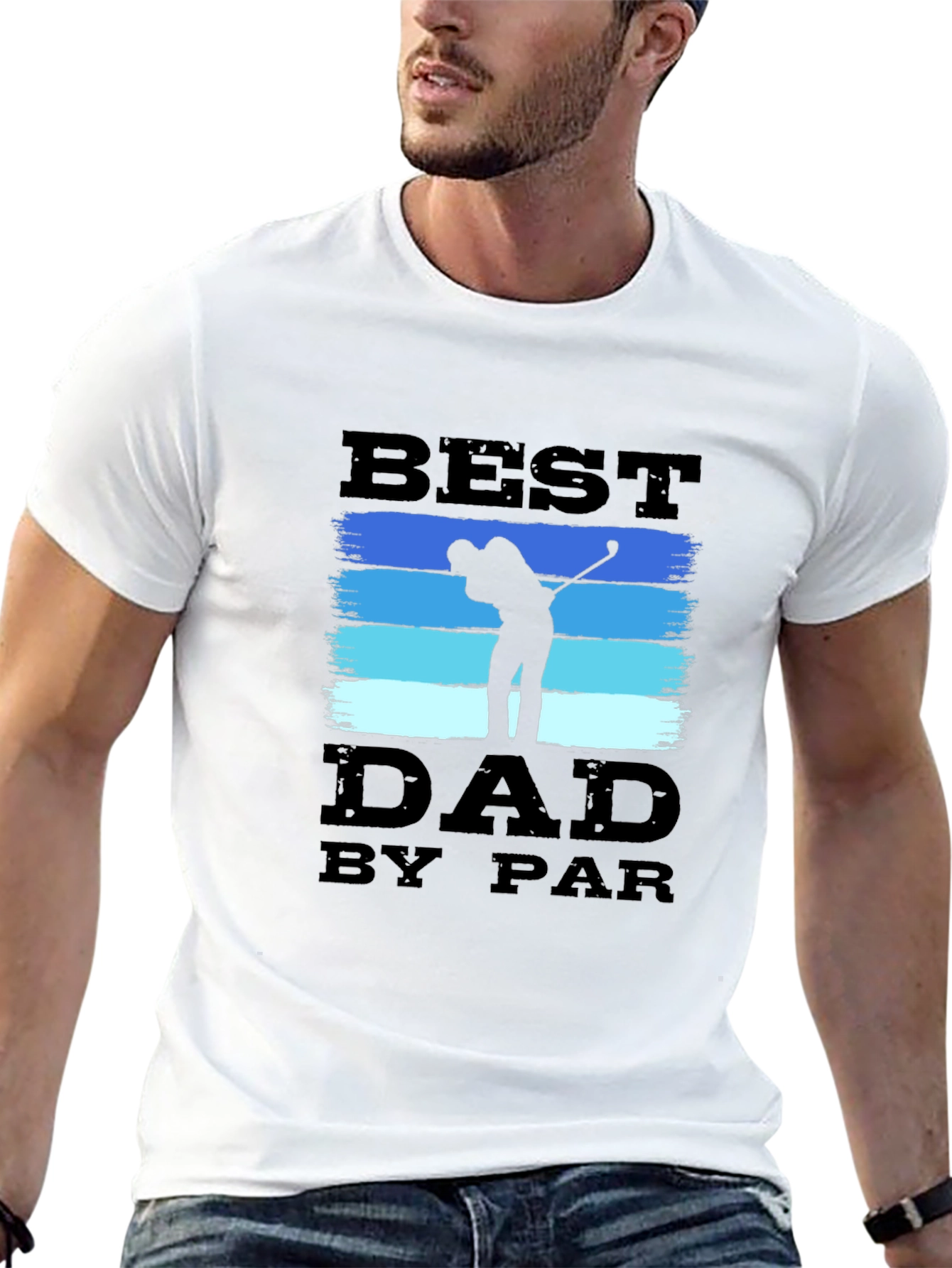 Best Dad by Par T-Shirt Golf Lover Tee