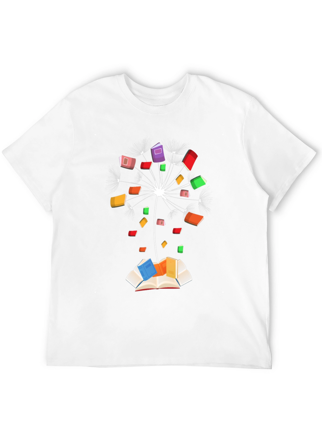 Dandelion Book Black T-Shirt
