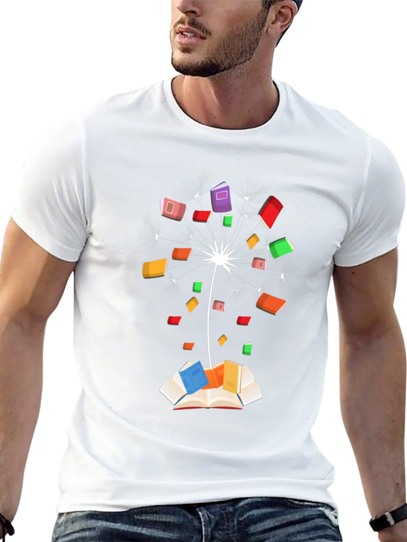 Dandelion Book Black T-Shirt