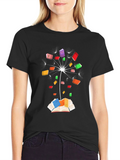 Dandelion Book Black T-Shirt
