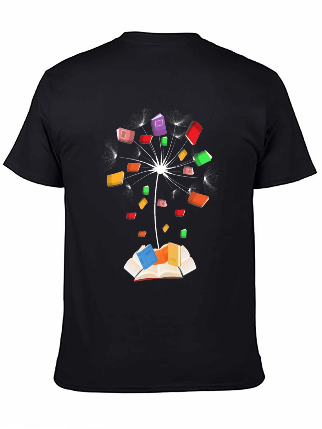 Dandelion Book Black T-Shirt