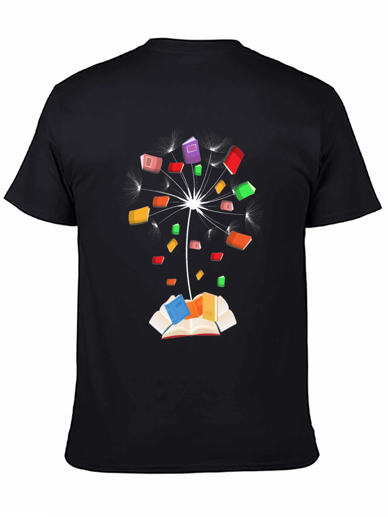 Dandelion Book Black T-Shirt